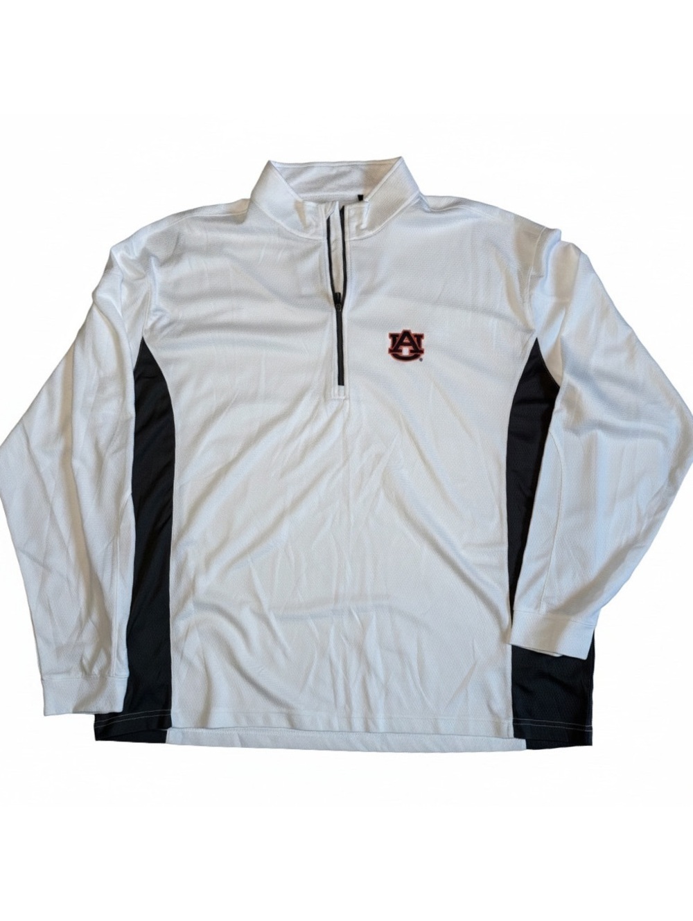 PING Auburn Quarter-Zip Pullover Men's White Black Performance Golf Pullover XXL